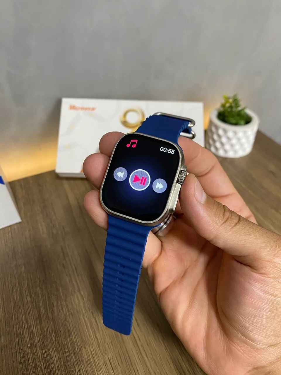 Smartwatch Ultra 49mm + Fone Bluetooth de BRINDE - Foto 5