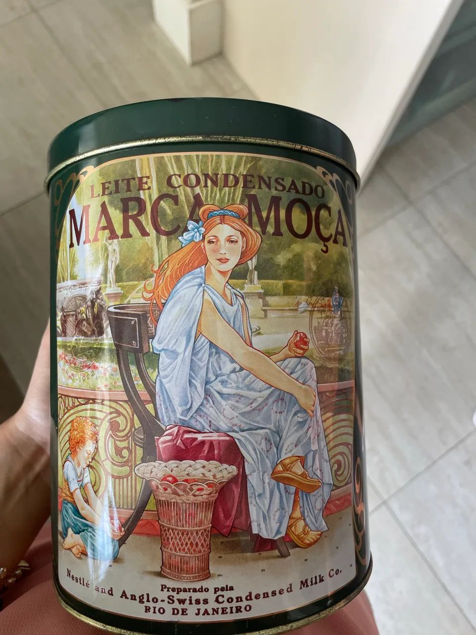 Lata retrô Leite Moça colecionável - Foto 2