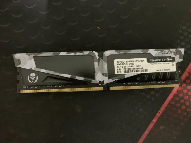 Memória RAM DDR4 8gb T-Force Vulcan - Foto 2