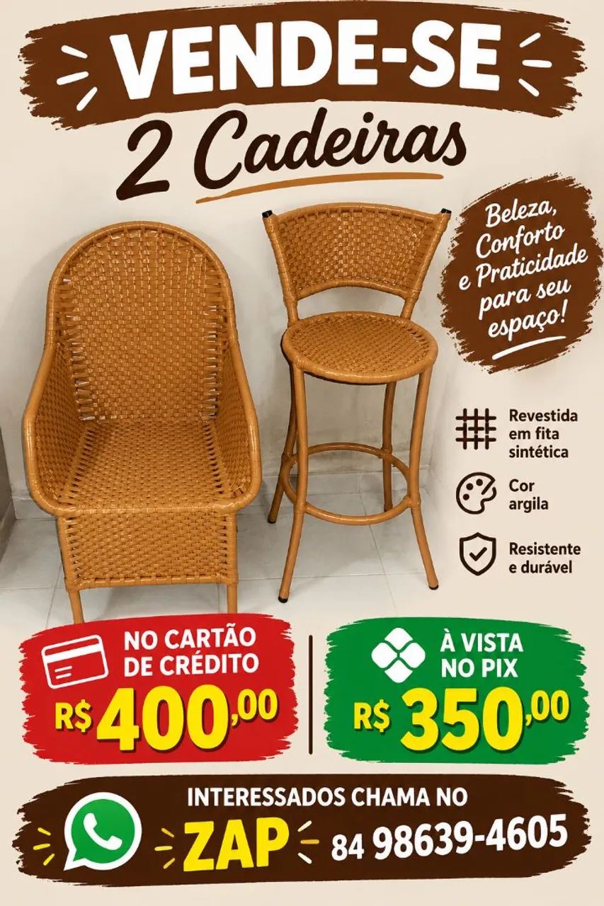 Cadeira e banqueta 