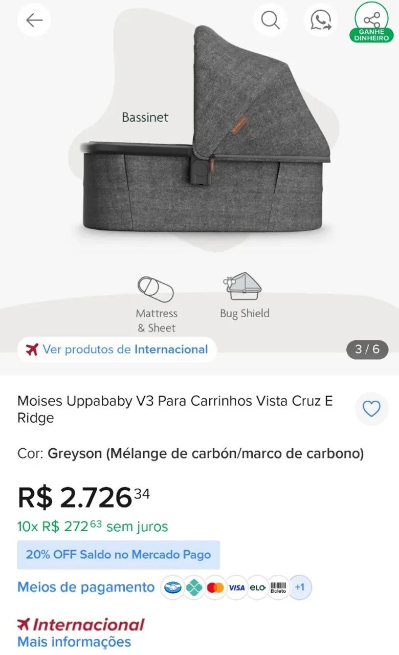 Moisés e Cadeira Dos  EUA
