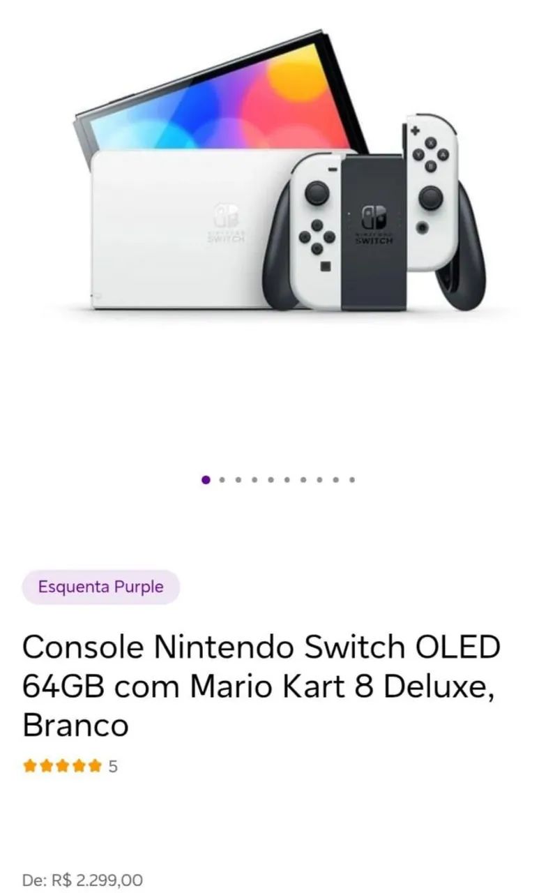 NINTENDO SWITCH OLED SEMINOVO - Foto 5
