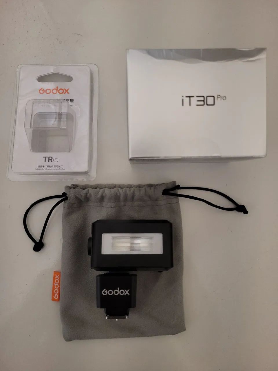 Kit Flash Godox iT30 Pro F (Fujifilm) Com Adaptador TTL Riser  TR-F fuji - Foto 2