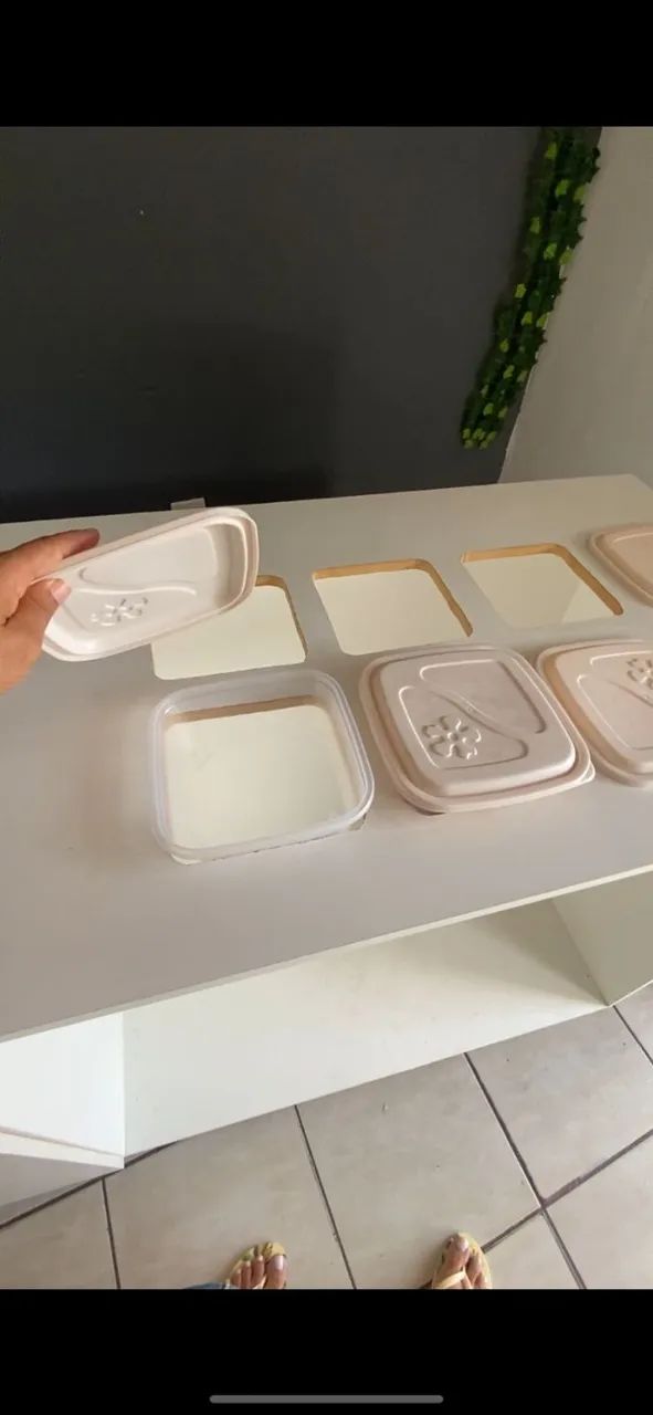 Balcão com espaço para 8 vasilhas em MDF - Foto 3