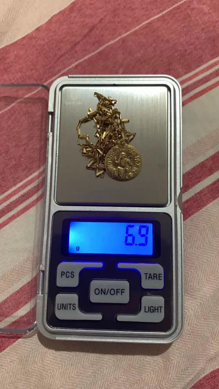 Corrente e pulseira de ouro 18k