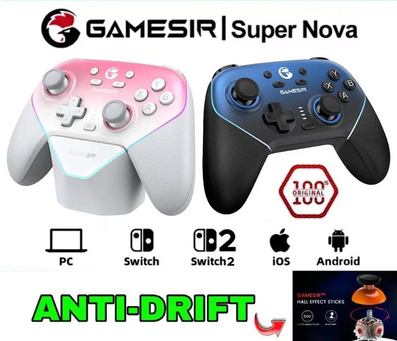 Controle Gamesir Super Nova - Sem Fio PC/Switch/iOS/Android