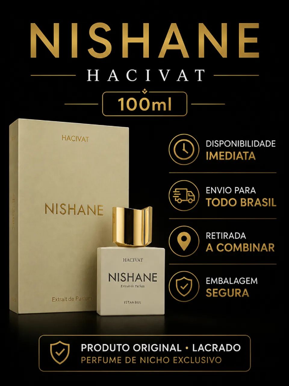 NISHANE HACIVAT 100ML - ORIGINAL LACRADO - Foto 2