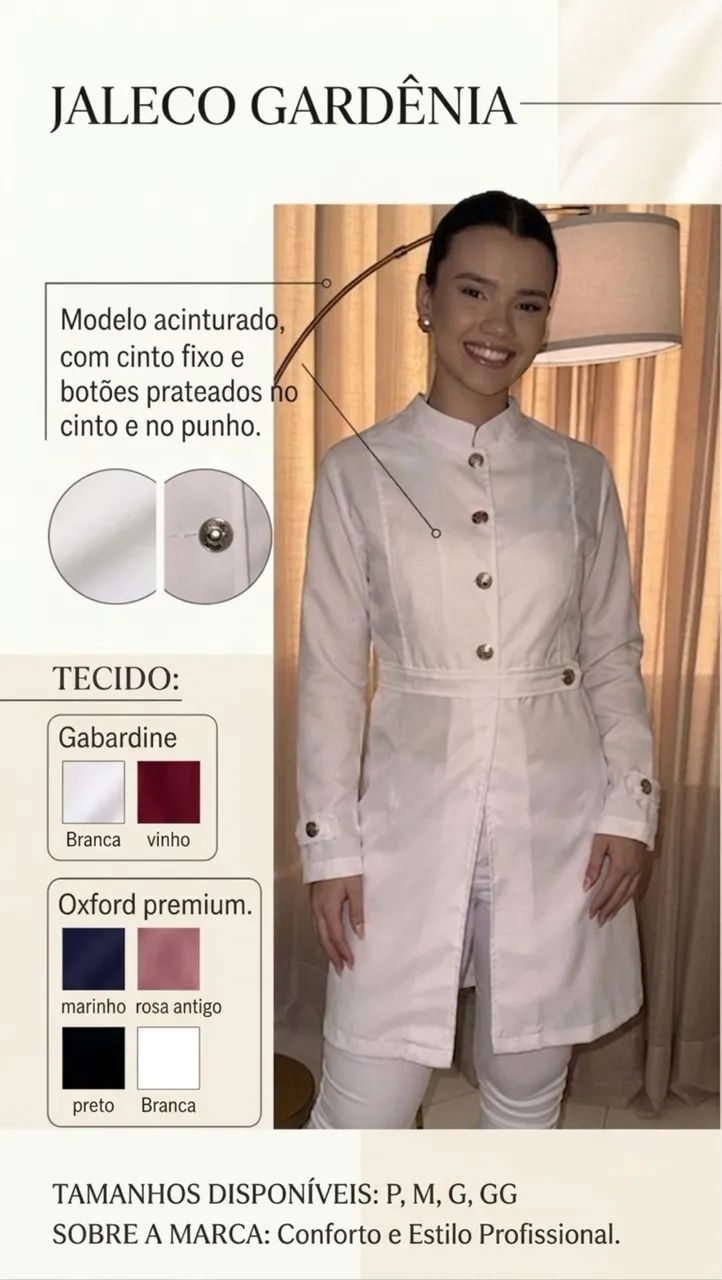 Jalecos luxo