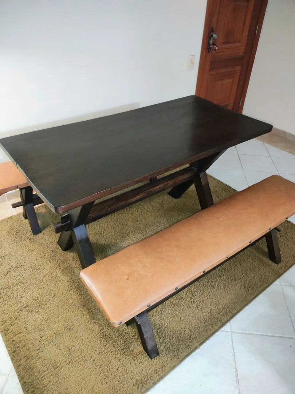 Mesa de madeira Maciça  - Foto 3
