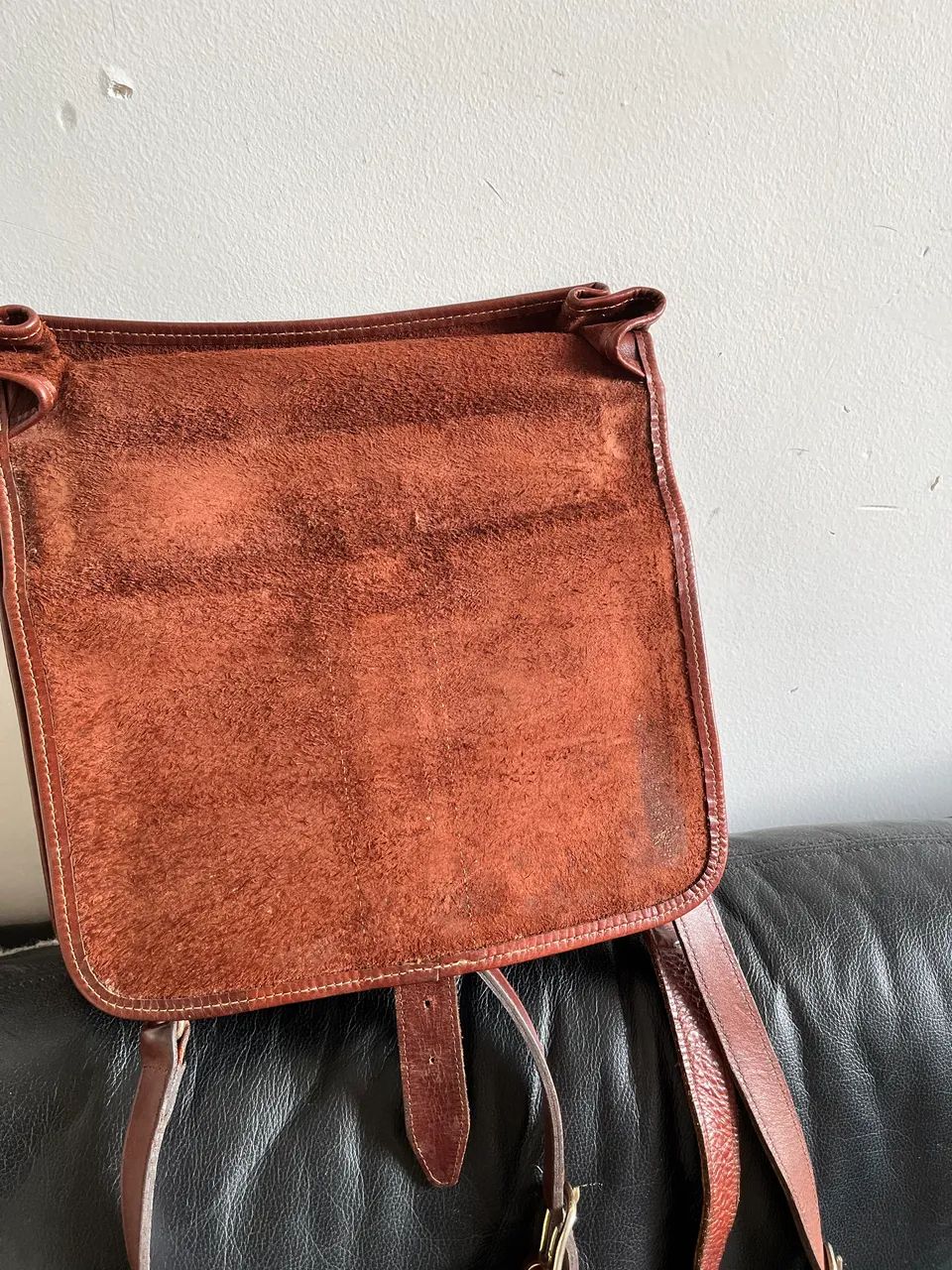 Back Pack couro marrom com alcas - Foto 4