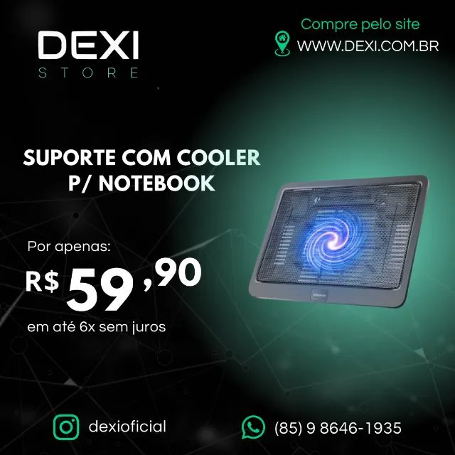 SUPORTE COM COOLER P/ NOTEBOOK