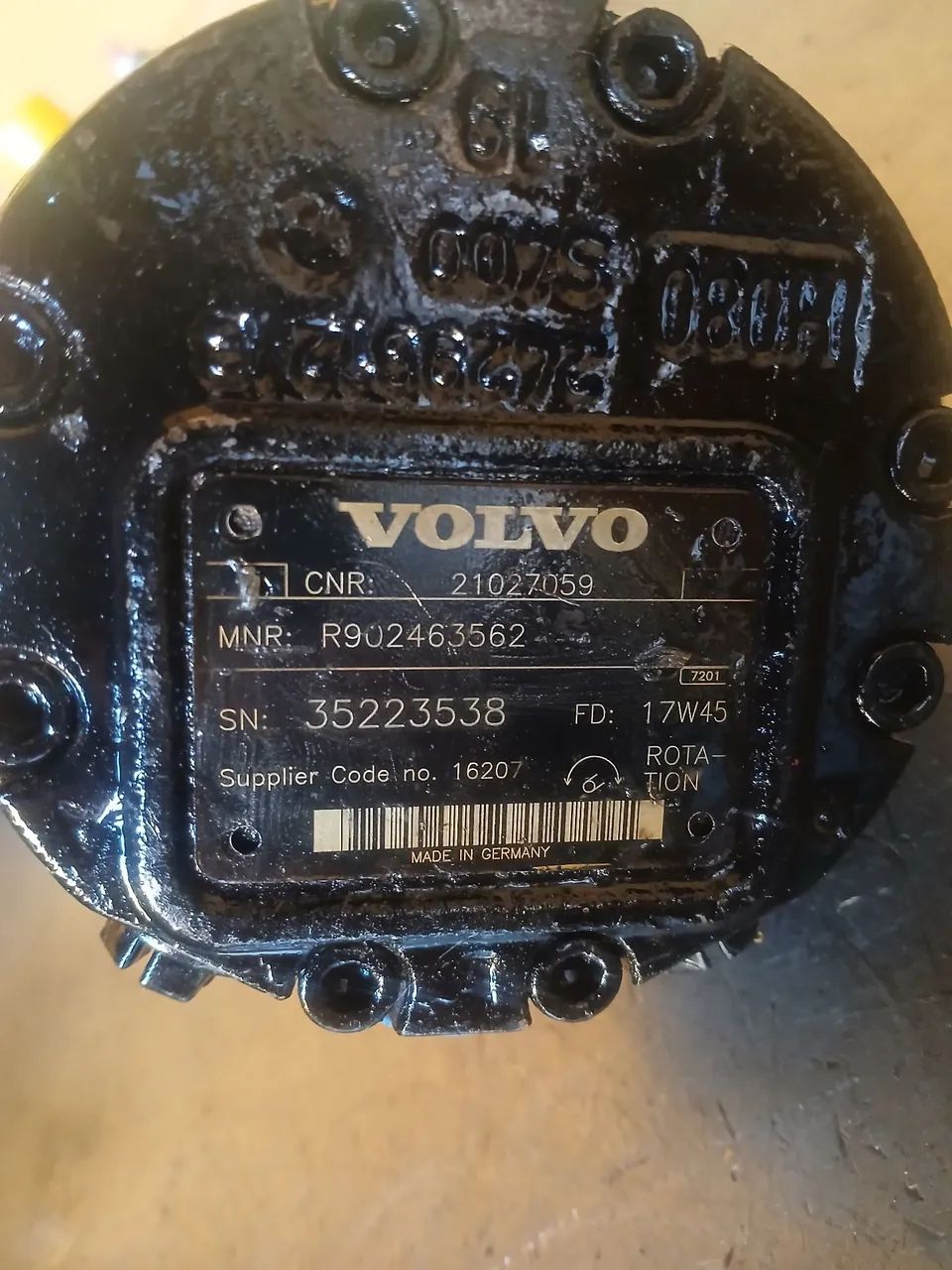 Motor Hidráulico Ventilador Pá Carregadeira Volvo 11147935 - Foto 3
