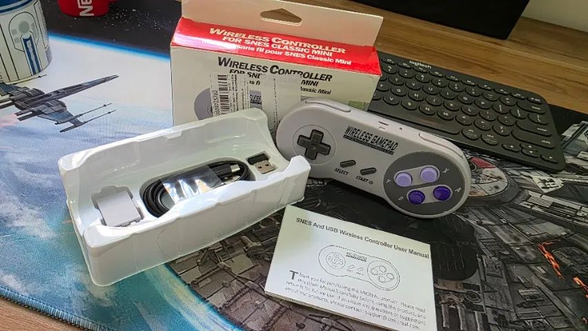 Controle SNES Mini Classic Sem Fio - Foto 3