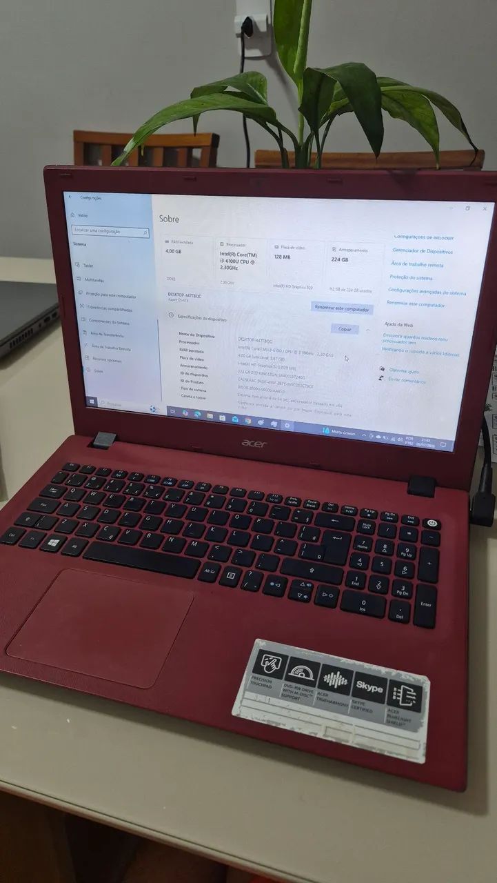 Notebook Acer Aspire E5-574 (Com SSD) - Rápido, Revisado e Pronto para Uso