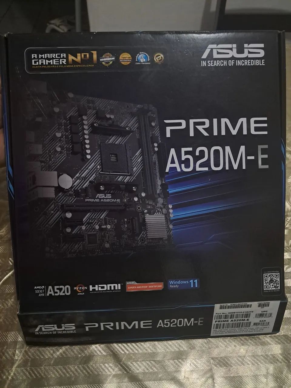 Placa Mãe ASUS Prime A520M-E AM4 (Na Caixa / Perfeito Estado)