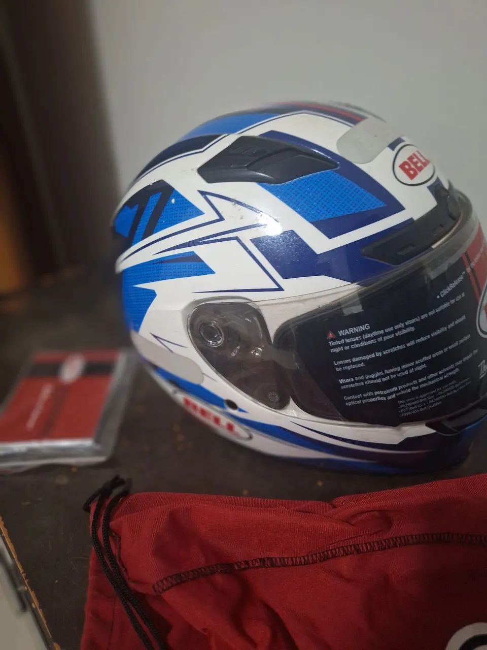Capacete Bell Qualifier Branco e azul - Foto 2