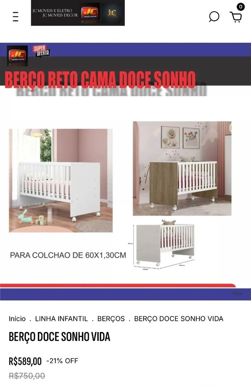 BERÇO DOCE SONHO 