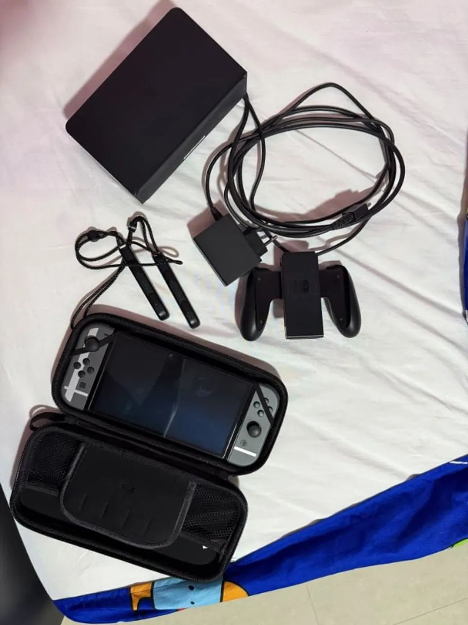 Nintendo Switch OLED 64GB com case, pouco usado - Foto 3