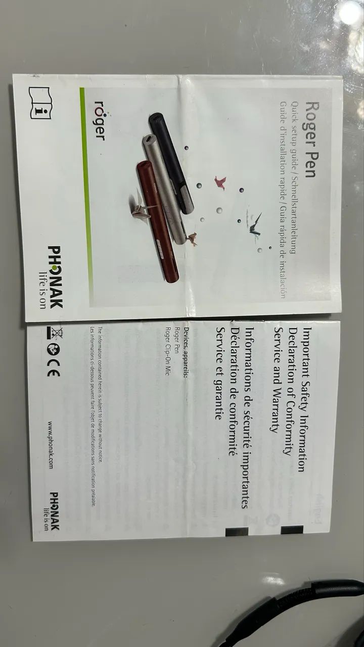 Sistema de microfone sem fio Phonak Roger Pen  - Foto 2