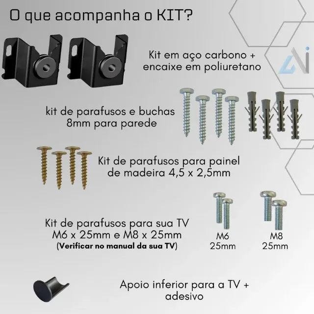 Suporte de Tv Universal 10 À 90 Polegadas SBRU951 - Foto 5