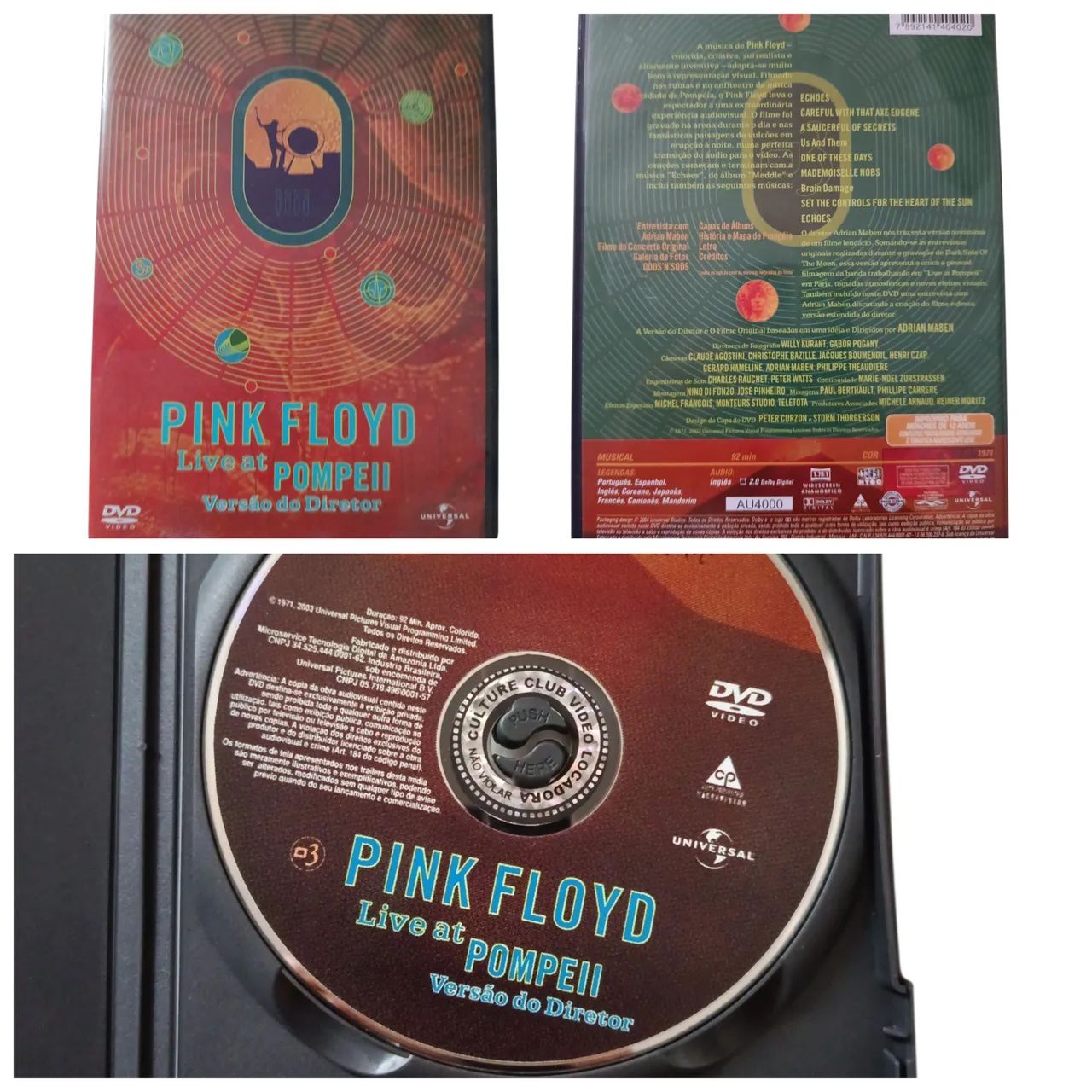 Dvd Pink Floyd - Live At Pompeii  - Foto 4