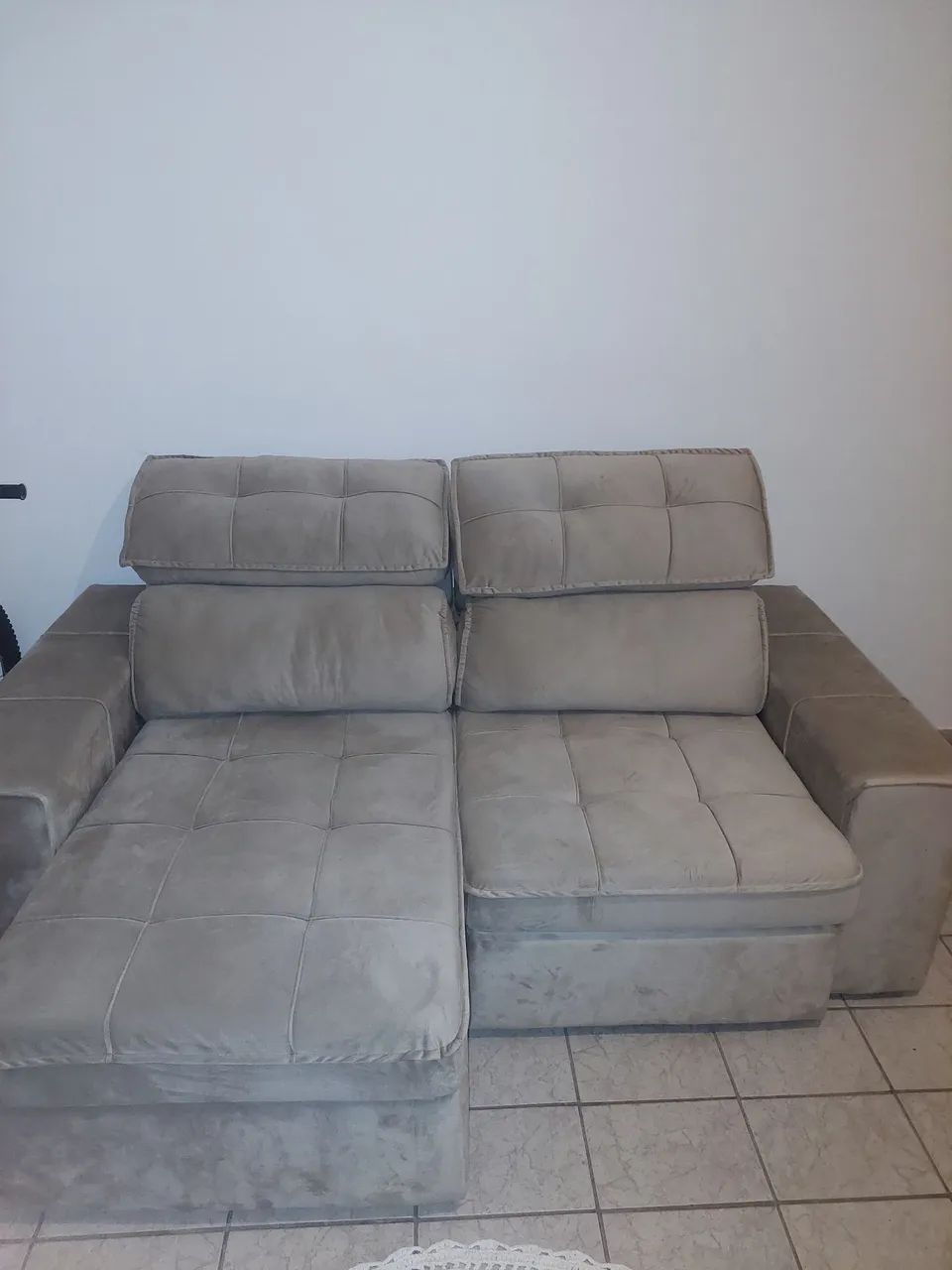 Sofá retrátil/reclinavel novo - Foto 4