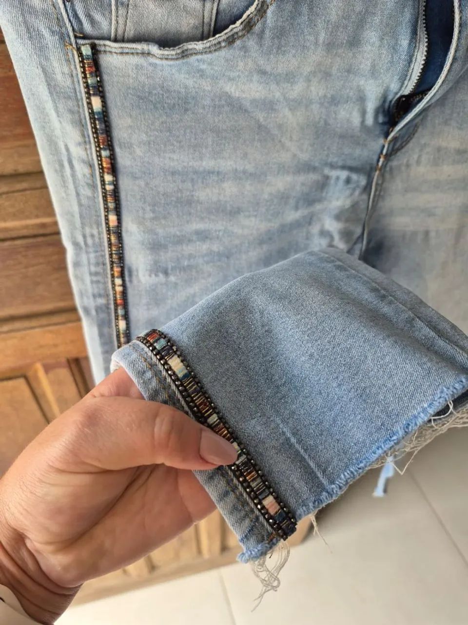 Calça jeans Mamô  - Foto 3