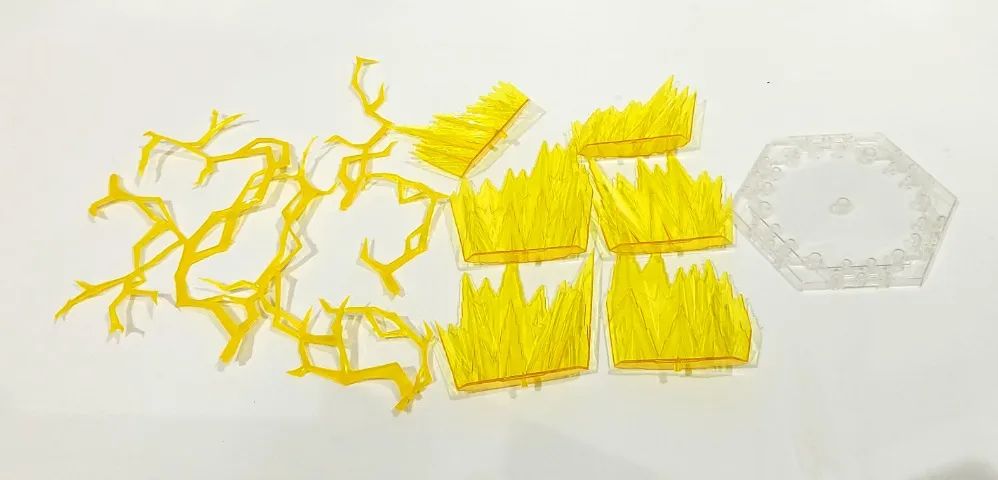 Effect Yellow Explosão De Poder P/ Majin Vegeta Sh Figuarts - Foto 5