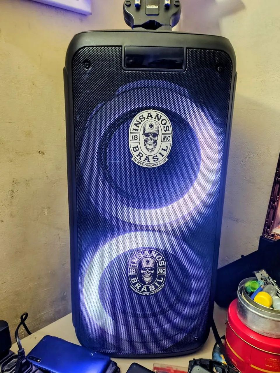 Pulsebox 8 Polegadas 1000w Bt/aux/sd/bt/fm Led Sp359 Cor Preto - Foto 5
