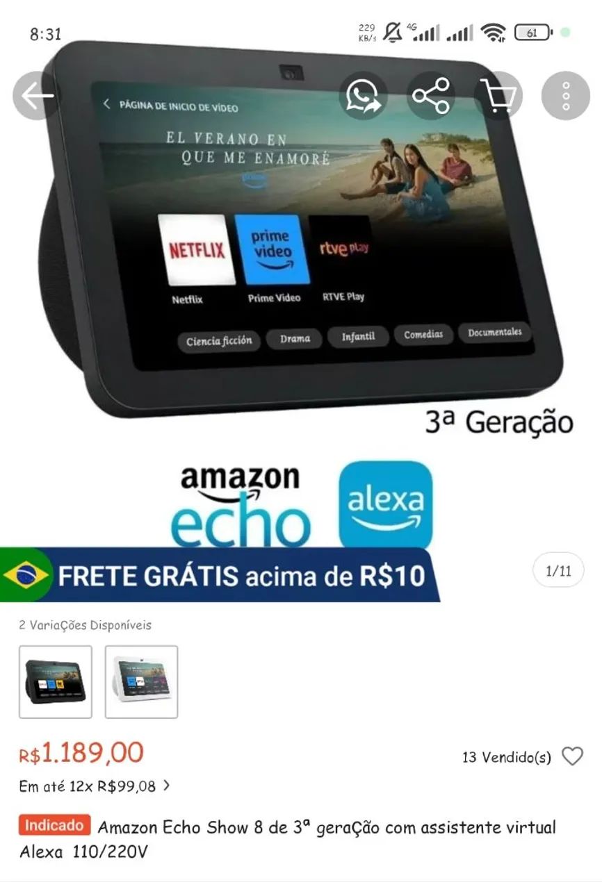 Alexa echo show 8  - Foto 3