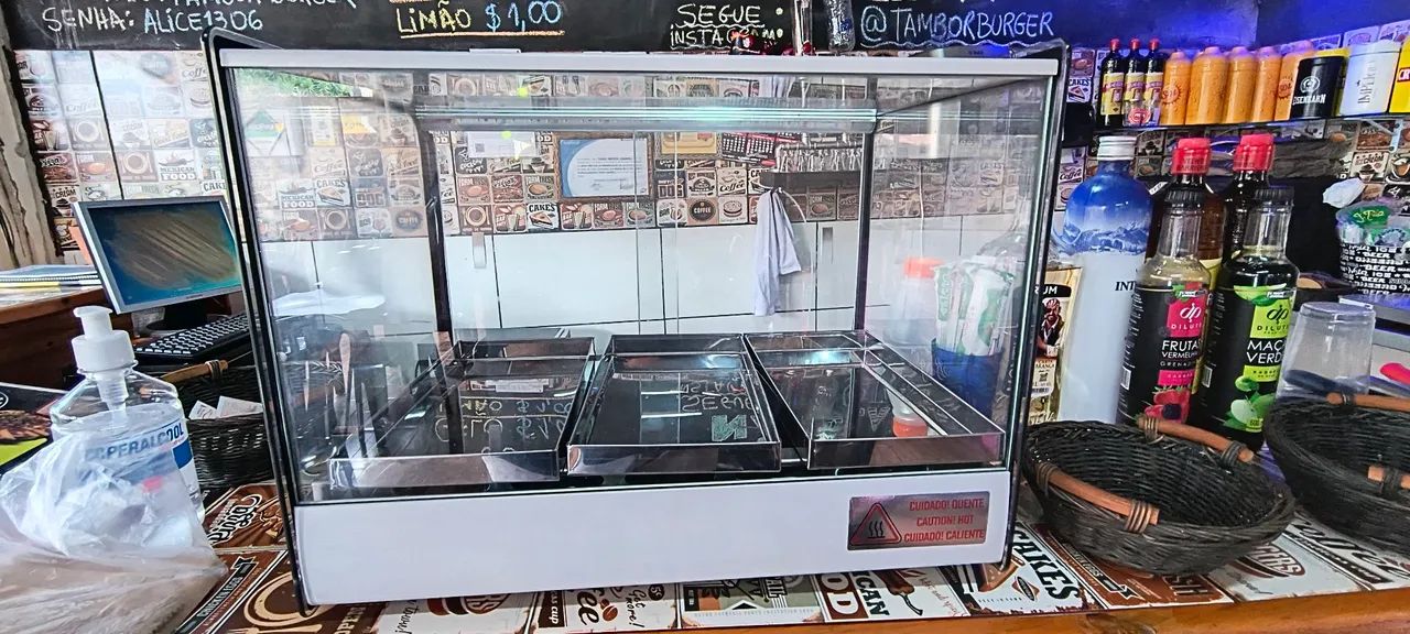 Estufa de Salgado moderna com Led Titan aço inox
