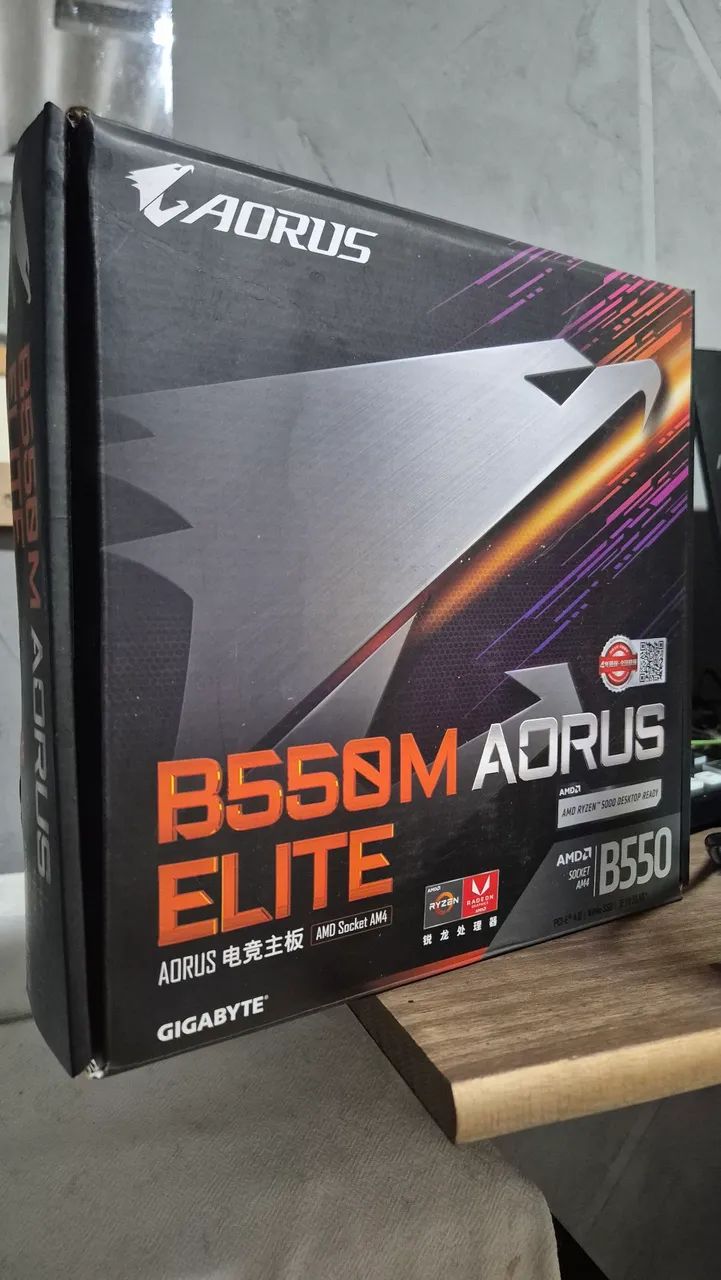 Placa mãe B550 aorus elite 