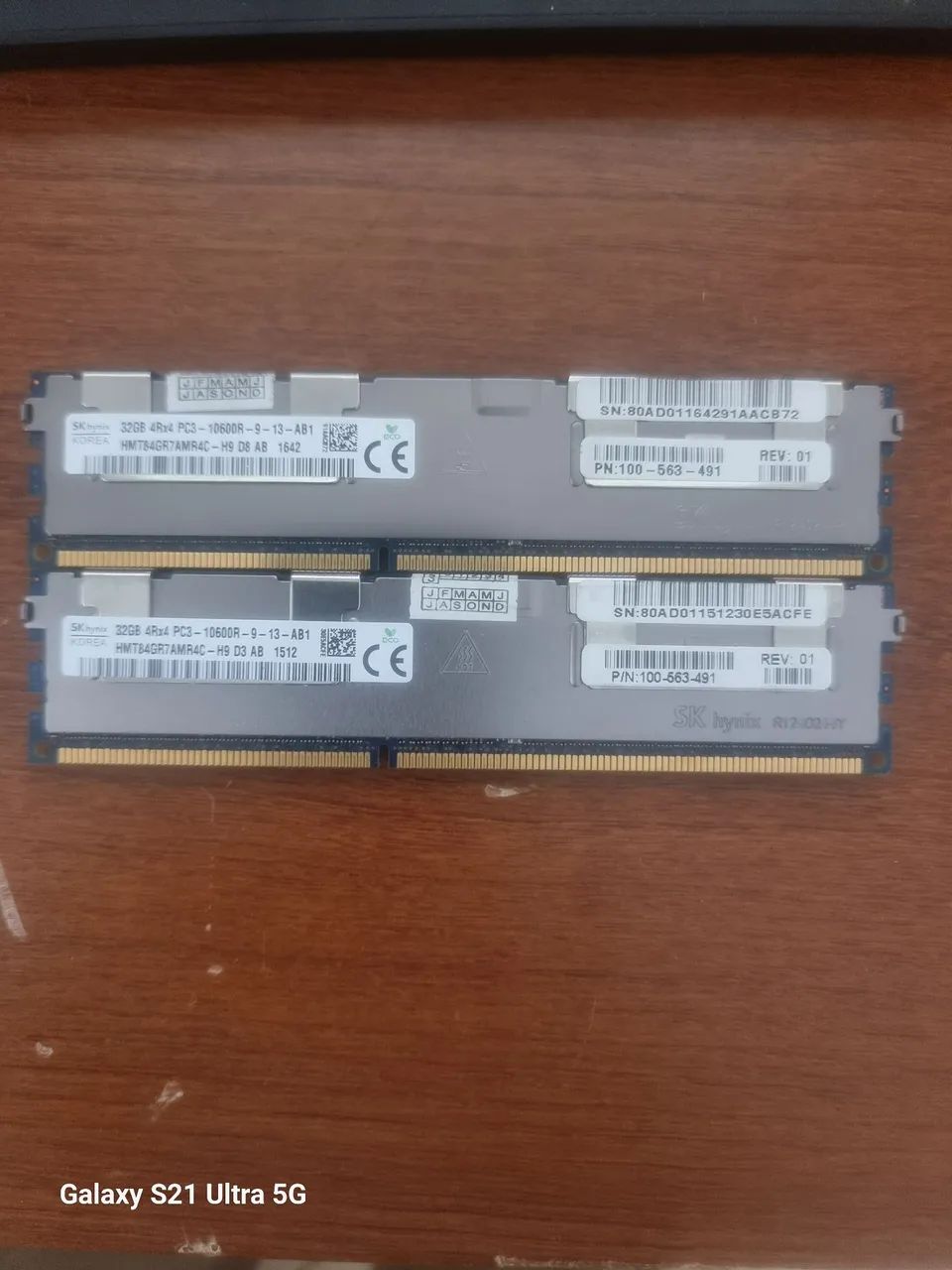 Memória servidor 32gb 4Rx4 DDR3 10600R ECC