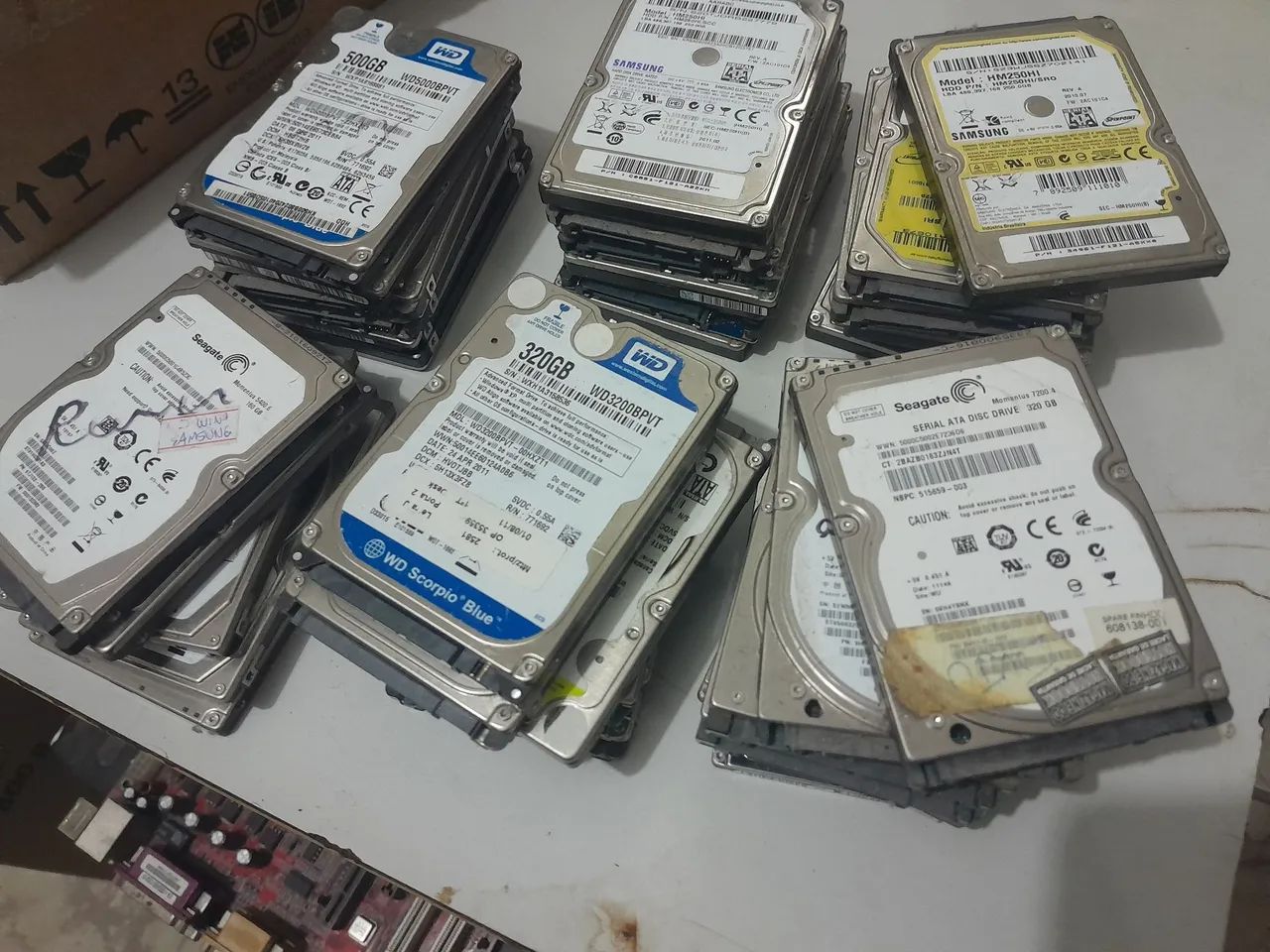 Lote de HD para notebook 
