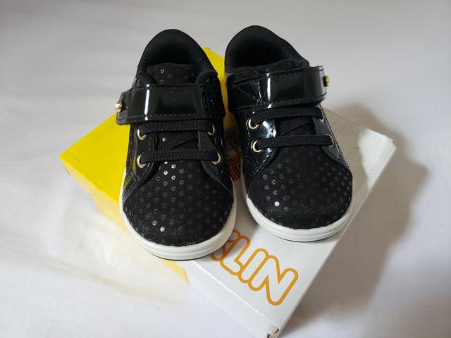 Tênis Klin Menina Preto - Foto 4