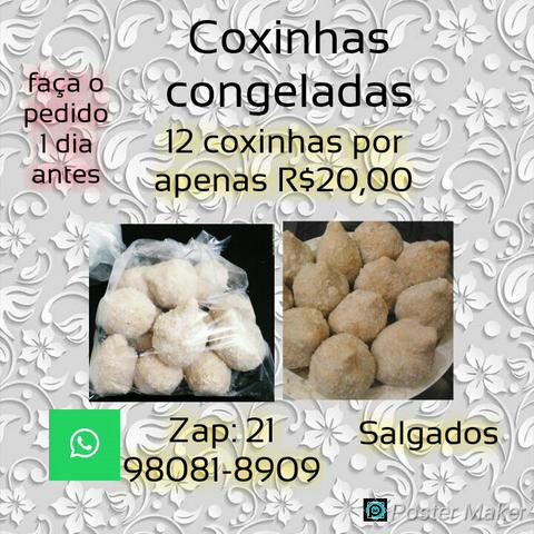 Salgados 12 por R$20,00