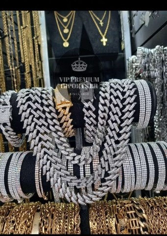 colar ice/ mc puro brilho / douradas ou em prata valor da unidade - Foto 2