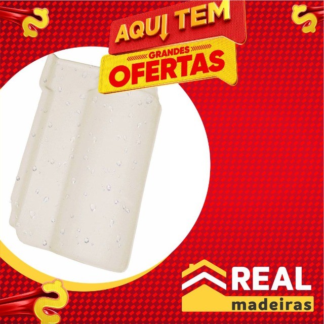 Telha americana branca/mesclada resinada - Super oferta
