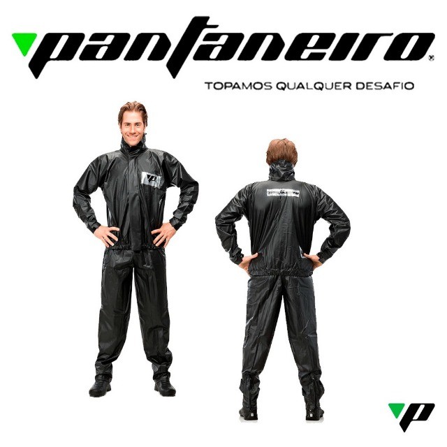 Capa de chuva PVC P/ Motoqueiro-Motociclista - Pantaneiro