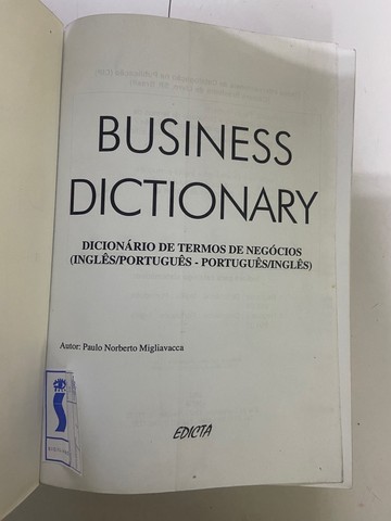 Livro - Business Dictionary - Novo Dicionário De Termos