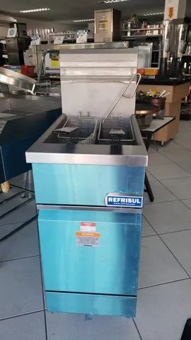 Fritadeira a gas de alto rendimento 2 cestos - Alecs