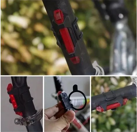 Lanterna traseira vermelha, para bikes. - Foto 2