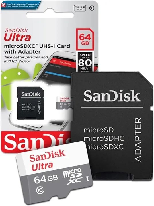 Cartão de Memória SanDisk Micro SD, 64Gb Original Lacrado - Loja Natan Abreu 