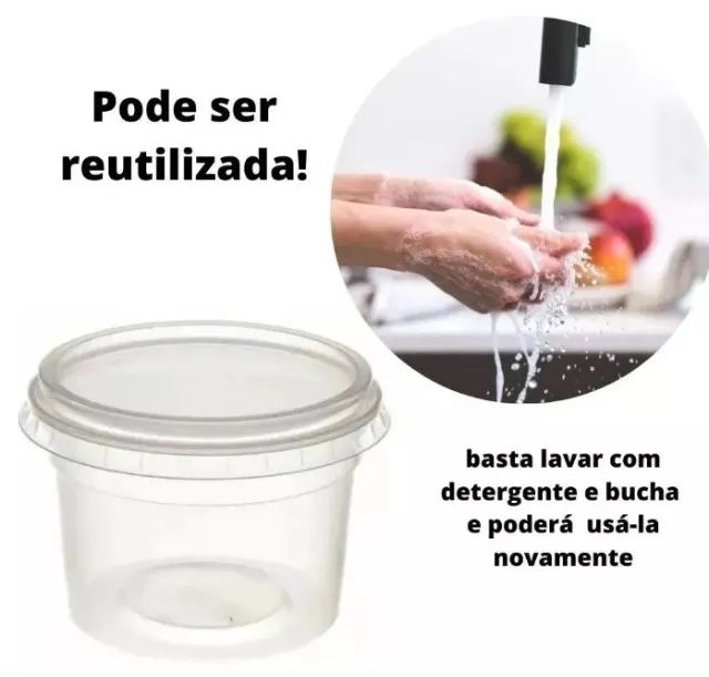 Embalagem plástica pote de 145 ml - Foto 3