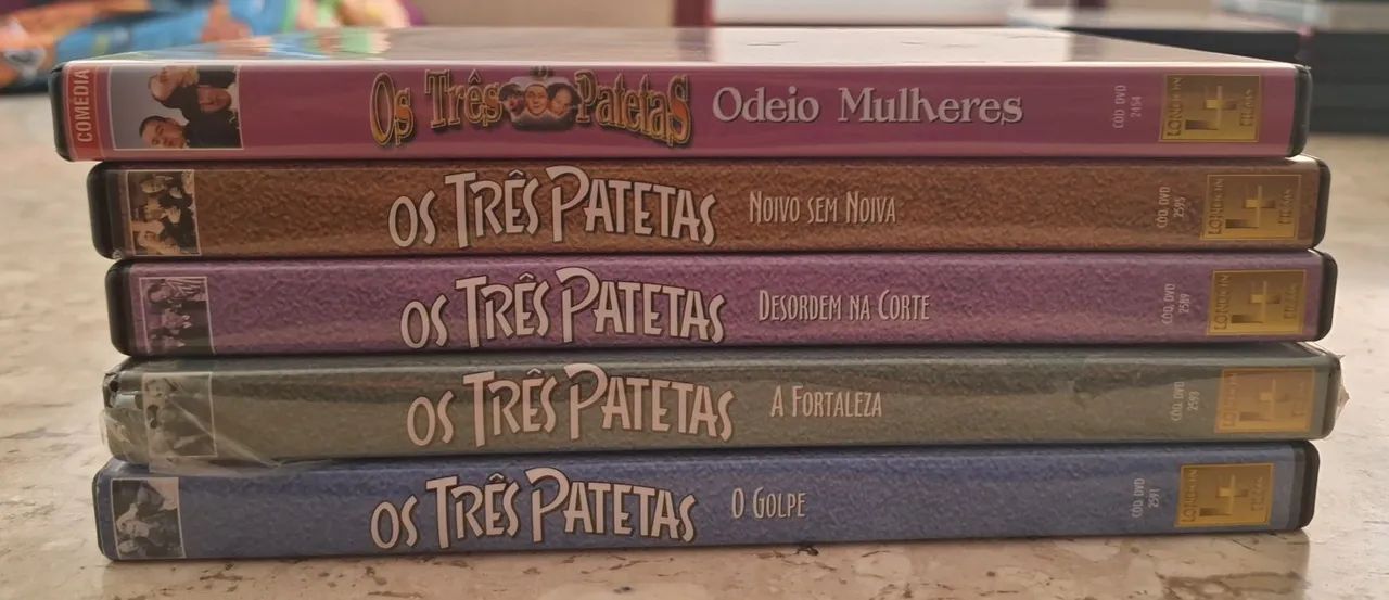 DVD Os Três Patetas - Coleção Com 5 Filmes - Foto 3