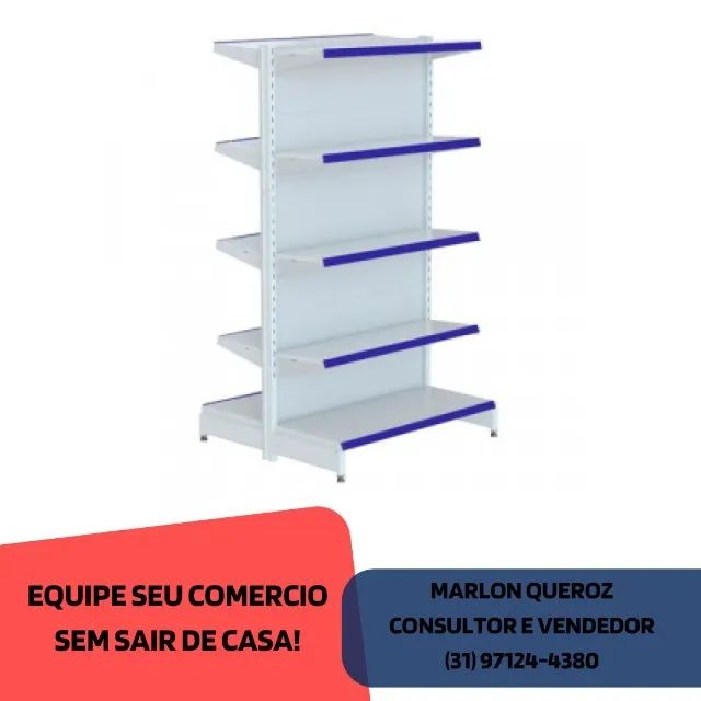 Gondola de Centro 1,0x1,7M Nova