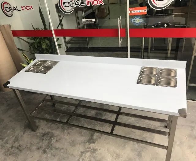 Pias e mesas em inox para cozinha industrial - diversos modelos  - Foto 5