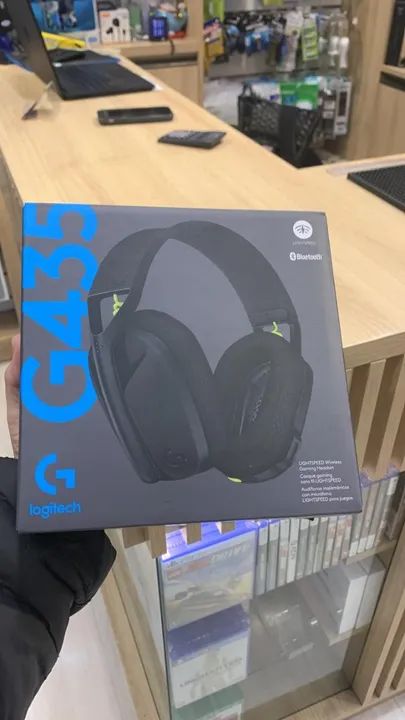 Headset Logitech G435 Preto - até 12x sem juros, Loja Física