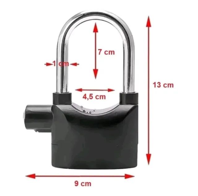 Cadeado com alarme sonoro - Foto 2
