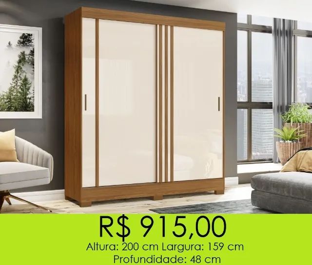 Guarda roupa com porta de correr - Foto 2